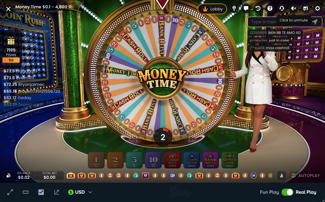 Money Time at Stake.com
